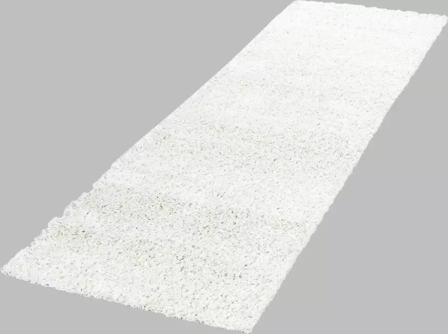 Morhane Life Shaggy vloerkleed hoogpolig loper 80x250cm crème