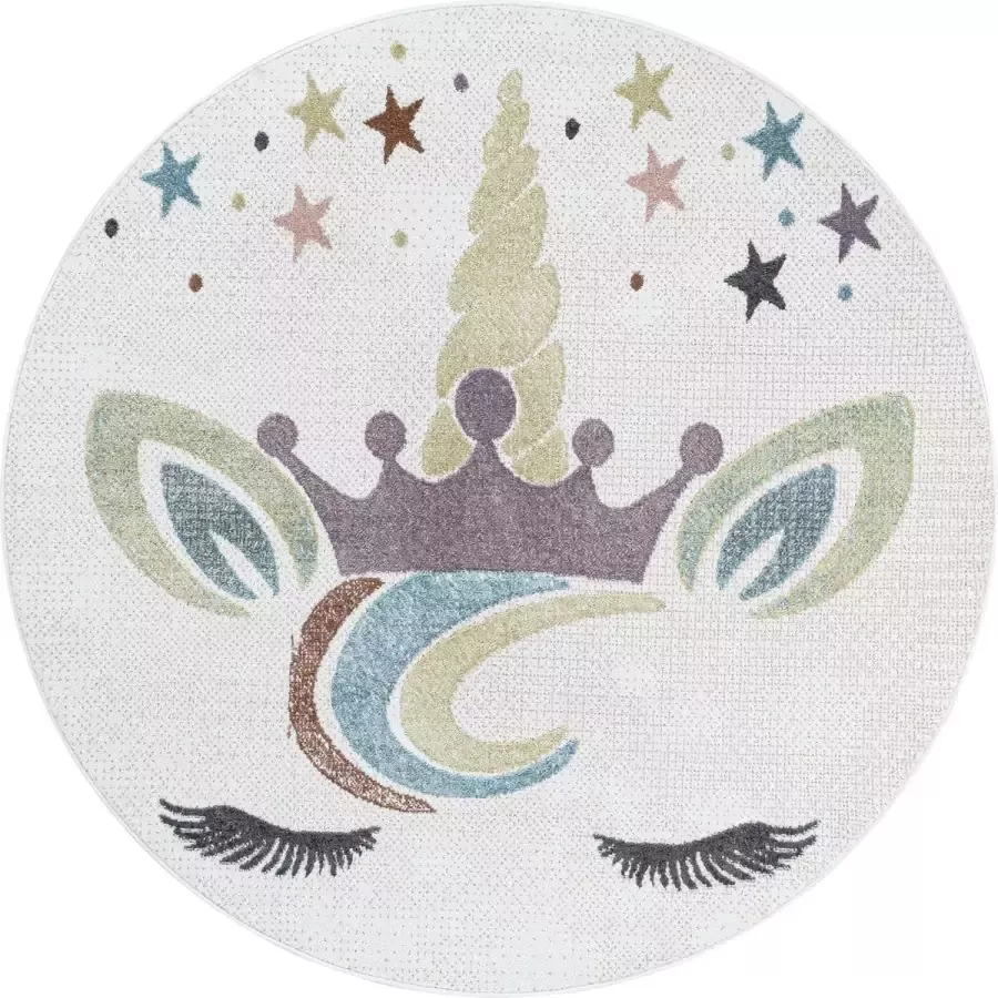 Morhane Lucky vloerkleed 120x120cm wit 3613