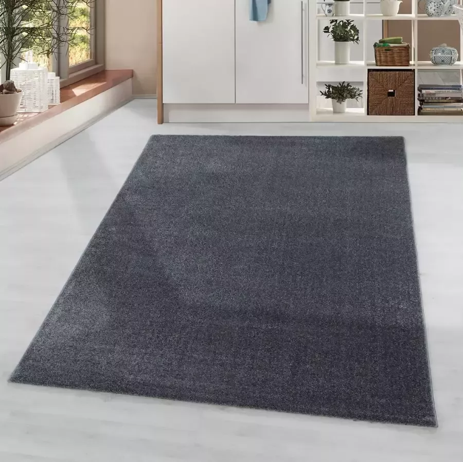 Morhane Rio One vloerkleed hoogpolig loper 80x250cm grijs