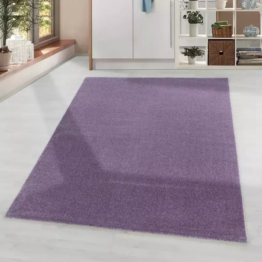 Morhane Rio One vloerkleed hoogpolig loper 80x250cm lila
