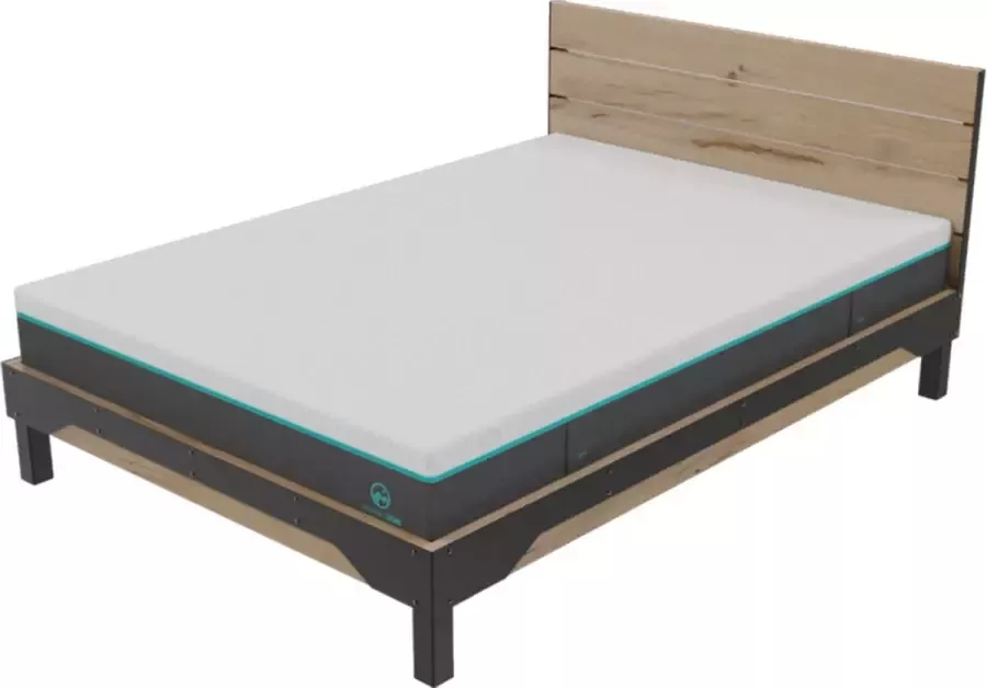 Morningstar Sleeps Morningstar Bedframe Bela Tweepersoons 140 X 200 Cm Met Matras Inclusief Montage Hout Industrieel Met Lattenbodem