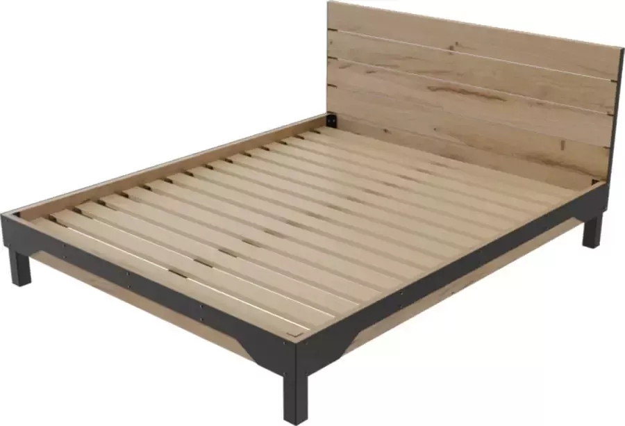 Morningstar Sleeps Morningstar Bedframe Bela Tweepersoons 160 X 200 Cm Inclusief Montage Hout Industrieel Met Lattenbodem