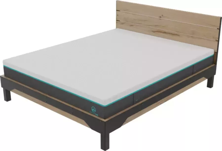 Morningstar Sleeps Morningstar Bedframe Bela Tweepersoons 160 X 200 Cm Met Matras Inclusief Montage Hout Industrieel Met Lattenbodem