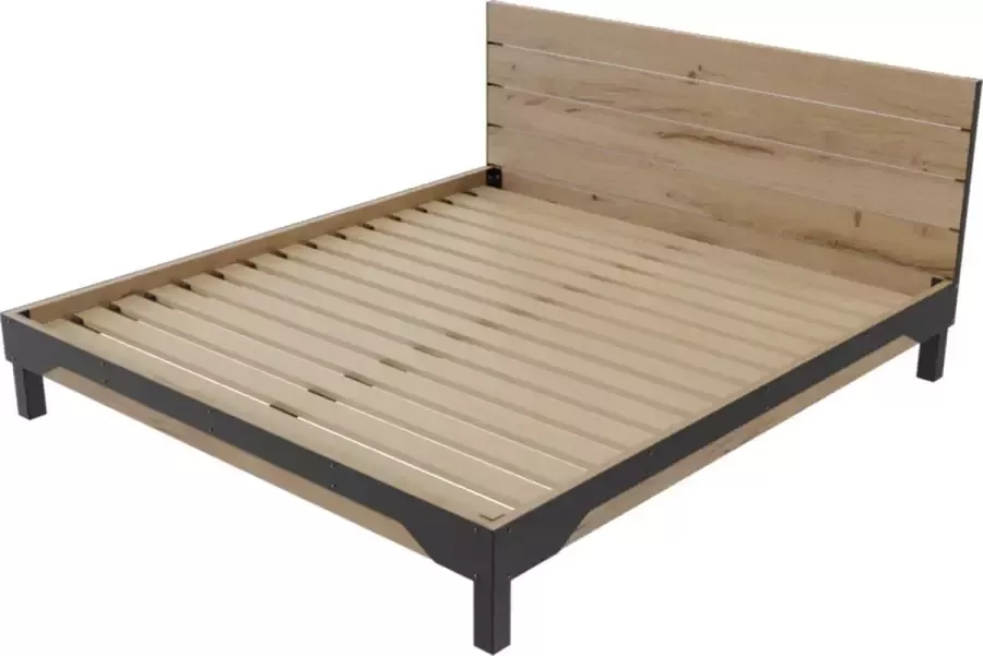 Morningstar Sleeps Morningstar Bedframe Bela Tweepersoons 180 X 200 Cm Inclusief Montage Hout Industrieel Met Lattenbodem