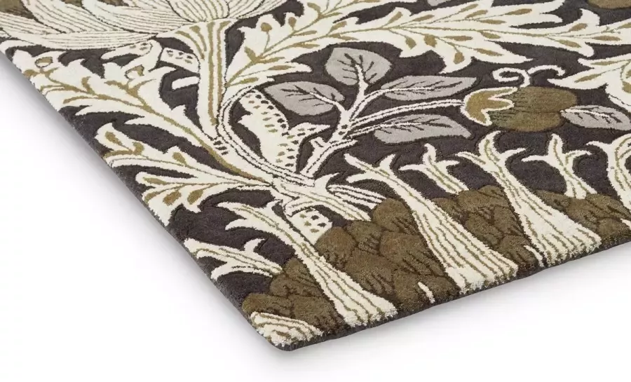 Morris & Co Artichoke Charcoal Mustard 127105 Vloerkleed 170x240 Rechthoek Laagpolig Tapijt Modern Meerkleurig - Foto 2