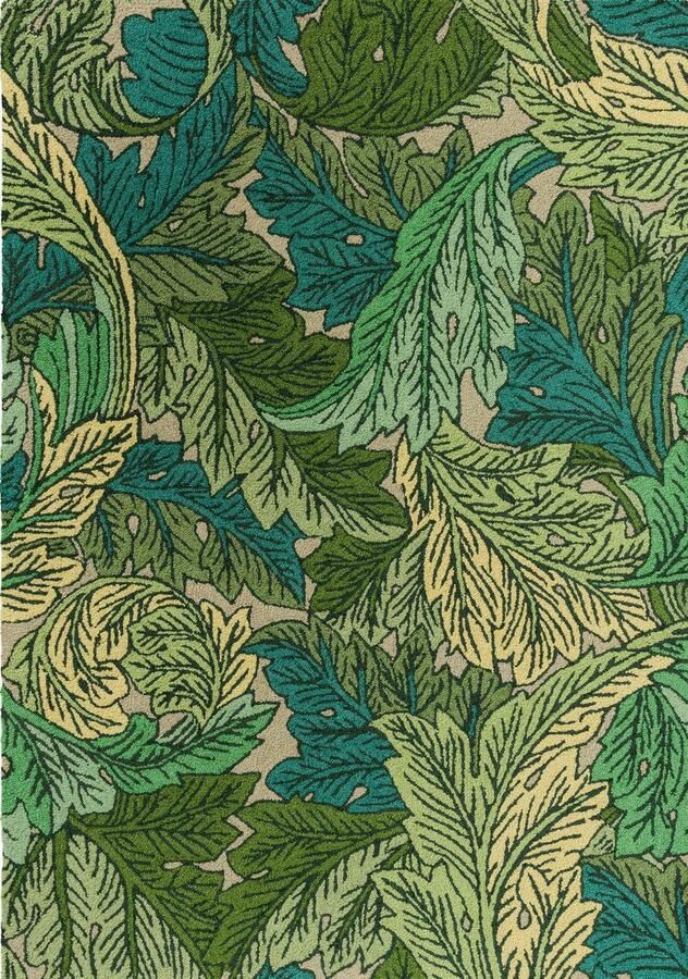 Morris & Co Buitenkleed Acanthus Nettle-Sky Blue 427307 Vloerkleed - Foto 2