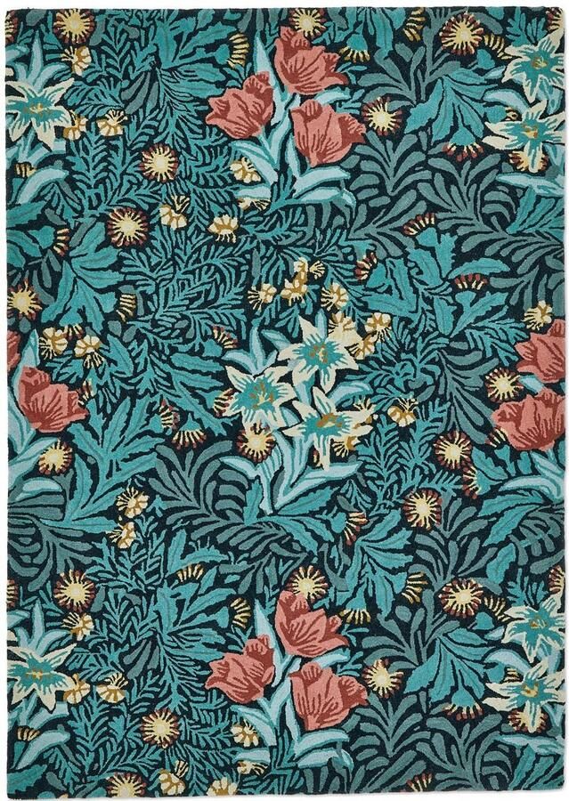 Morris & Co Vloerkleed Bower Indigo 128208 x 350 cm