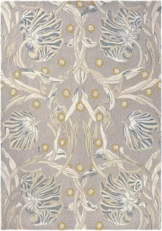 Morris & Co Pure Pimpernel linen 28701 Vloerkleed 140x200 Rechthoek Laagpolig Tapijt Klassiek Meerkleurig - Foto 2