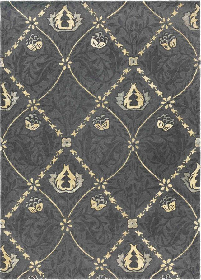 Morris & Co Pure Trellis black ink 29105 Vloerkleed 200x280 Rechthoek Laagpolig Tapijt Klassiek Meerkleurig - Foto 2