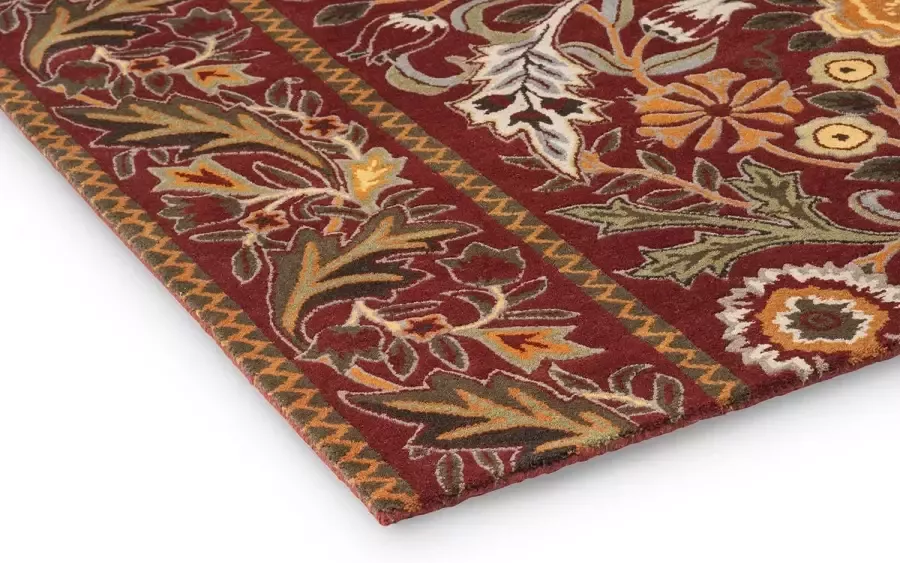 Morris & Co Wilhelmina Russet 127400 Vloerkleed 170x240 Rechthoek Laagpolig Oosters Tapijt Klassiek Meerkleurig - Foto 2