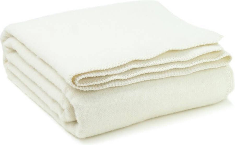 Most Wollen bed deken Ice Bear -140 x 200 wit