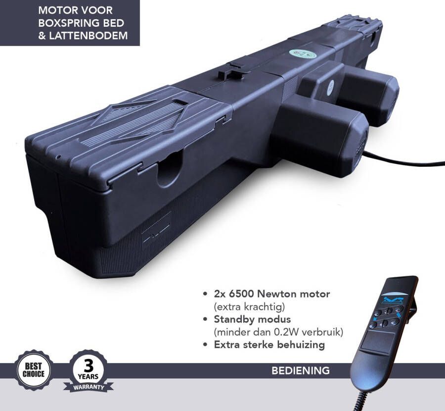 Motions Extra zware motor lattenbodem boxspring met afstandsbediening bedraad boxspring Okin Dewert vervanger 2 * 6500 Newton-Galaxy-Okin-Dewert