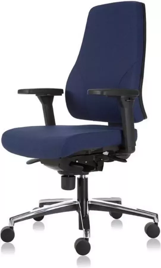 MR Actiflexx Bureaustoel Actiflexx Basic ARBO NPR 1813 stof blauw aluminium voetenkruis!