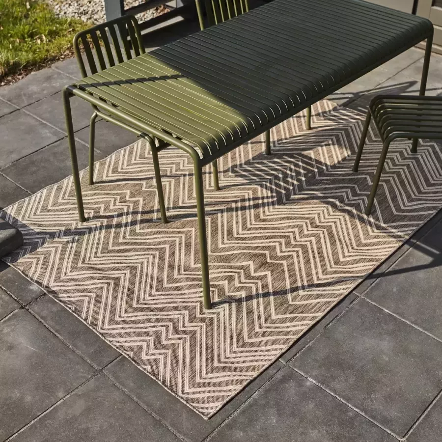 MrCarpet Buitenkleed Salerno Zand Bruin 160 x 230cm