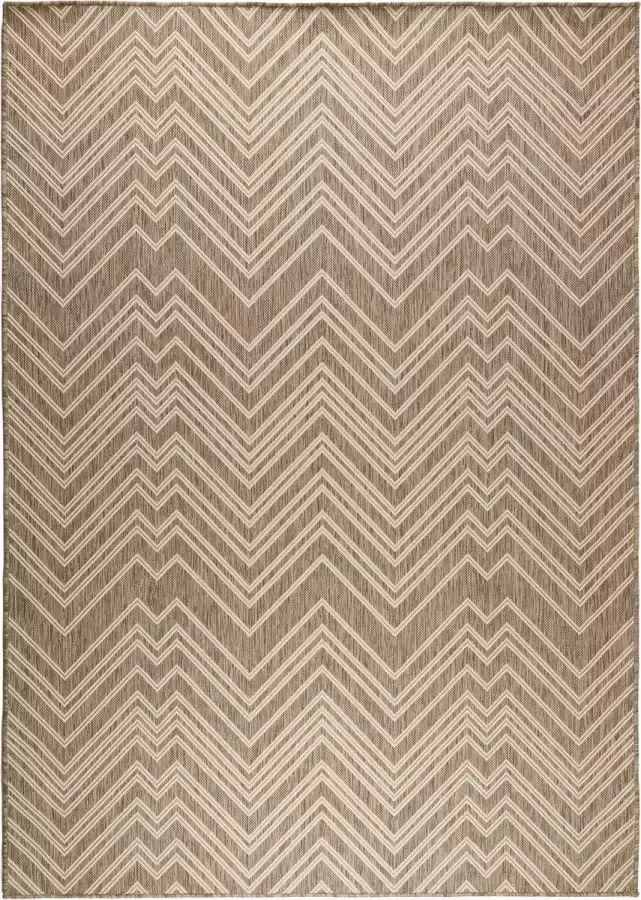 MrCarpet Buitenkleed Tuintapijt Zomersale Groot Salerno Zand Bruin 200 x 290cm