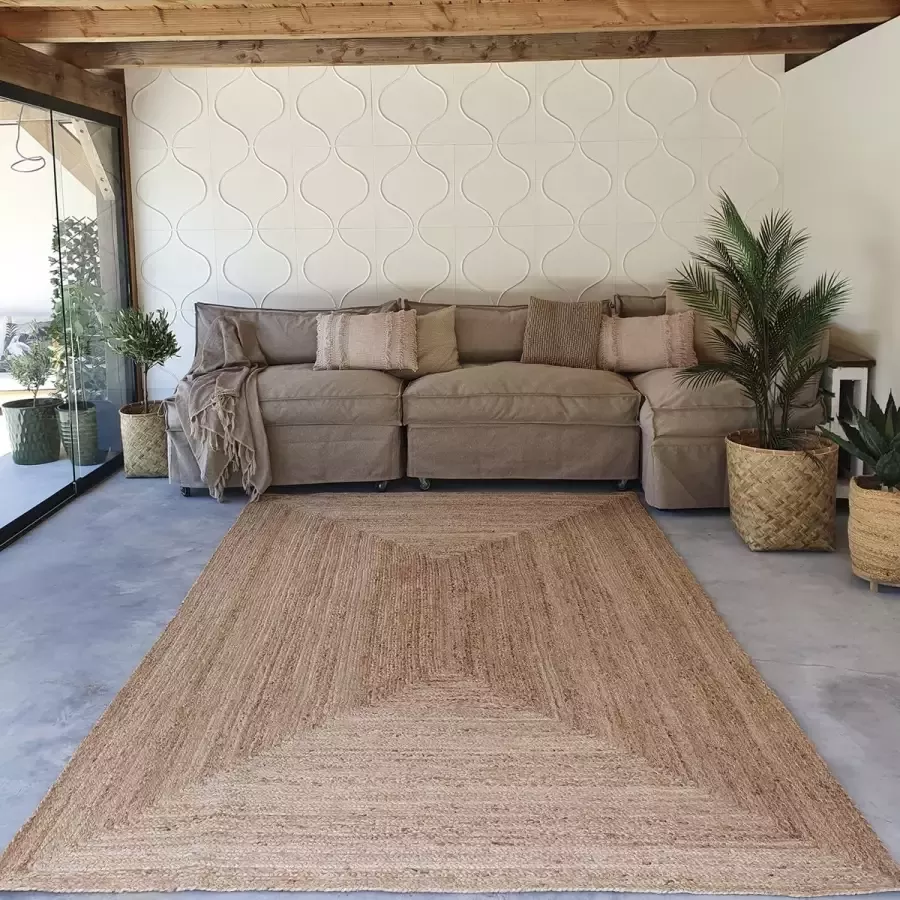 Casa Caron Mrcarpet Jute Vloerkleed Rechthoek naturel 200 x 290cm - Foto 2
