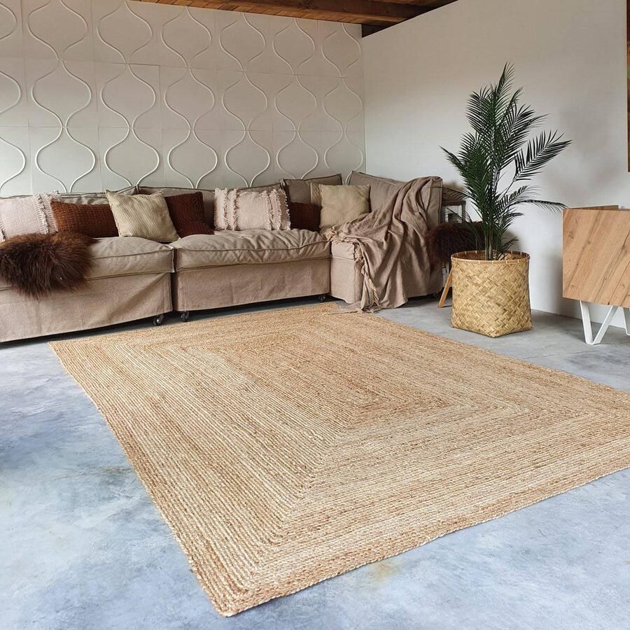 Casa Caron Mrcarpet Jute Vloerkleed Rechthoek naturel 160 x 230cm