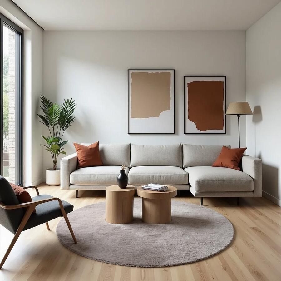 MrCarpet Rond hoogpolig vloerkleed Extra Zacht Fluffy Beige 160cm