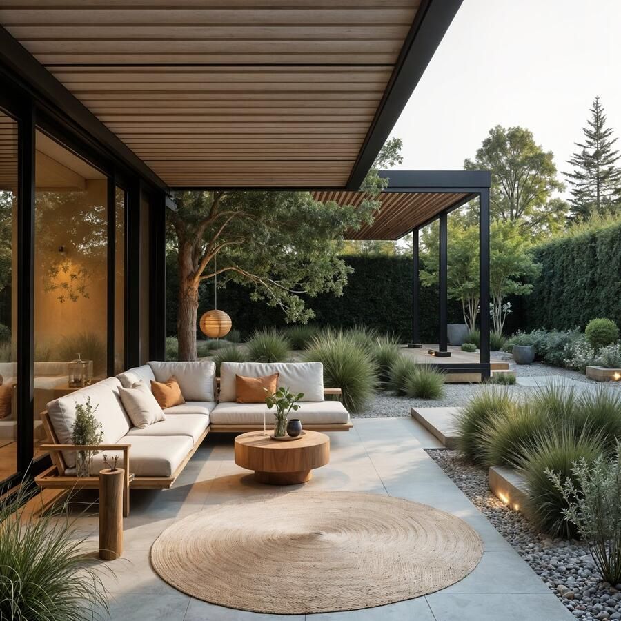 MrCarpet Rond Jute Buitenkleed Outdoor Breeze Naturel 300cm