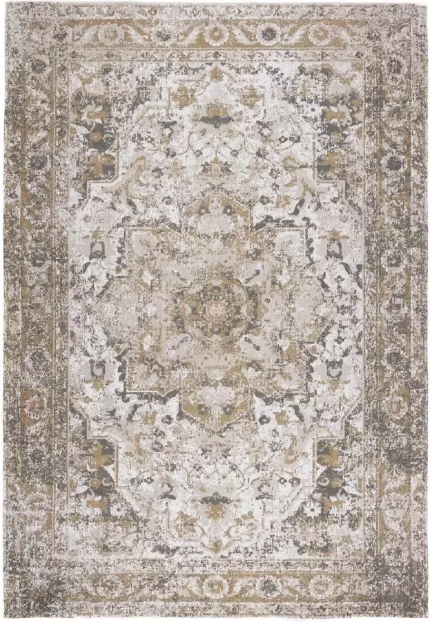 MrCarpet Vintage vloerkleed Dewi Bruin Geel 160x230cm