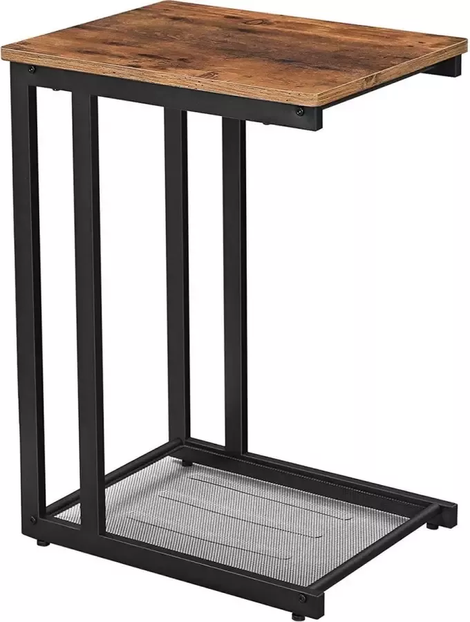 MrMarketplace Console Tafel Bijzettafel Industrieel Rustiek Bruin 48 x 35 x 65 cm