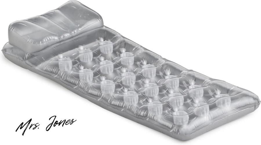 Mrs. Jones 18-Pocket Suntanner Luchtbed 188cm x 71cm Strandmatras voor Ontspanning