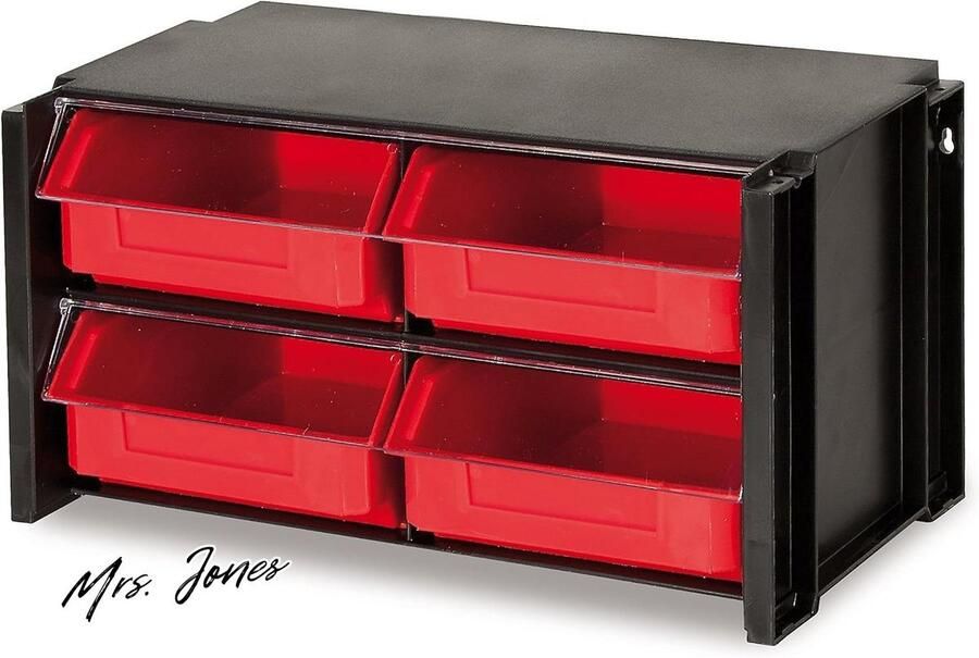 Mrs. Jones 4 laden rek Tayg 304002 opbergsysteem met lades