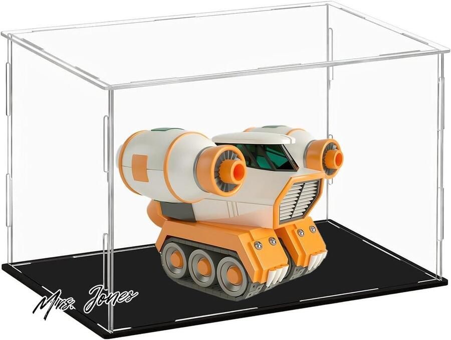 Mrs. Jones Acryl vitrine plexiglas transparante vitrine 14 x 22 x 14 cm stofdichte displaybox model verzamelstukken duurzaam groot-opslag