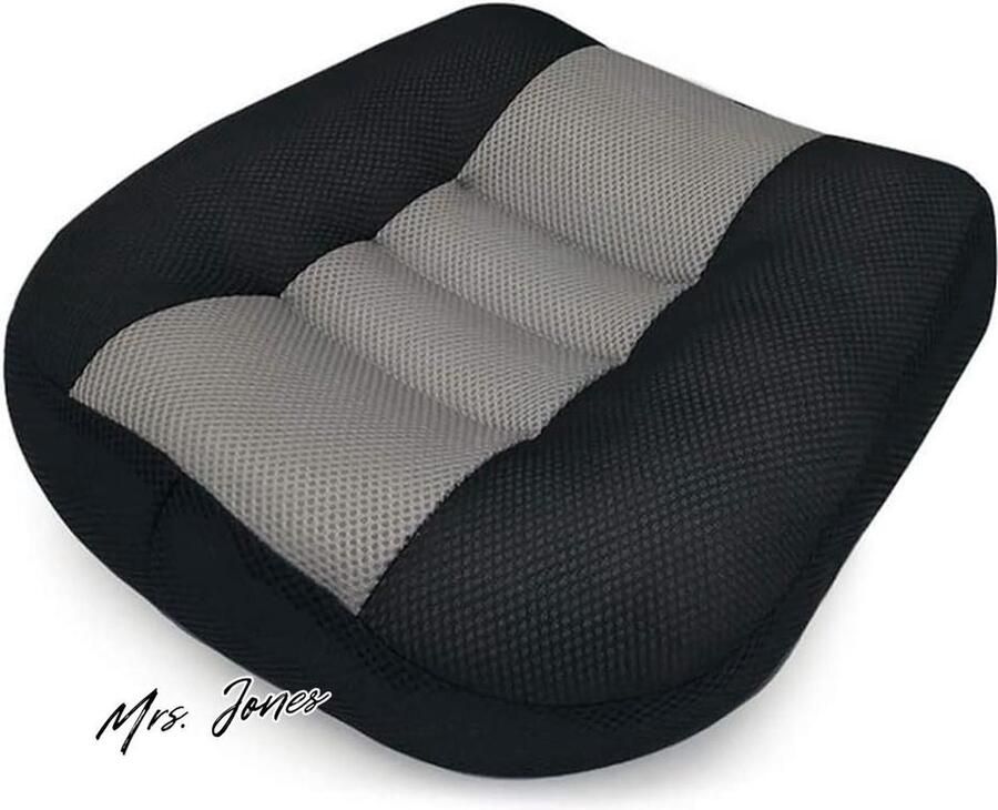 Mrs. Jones Autostoelkussen Dwerg Volwassen Booster zitkussen voor korte chauffeurs vergroten het gezichtsveld met 47 inch ideaal voor vrachtwagens auto's stoelen rolstoelen grijs