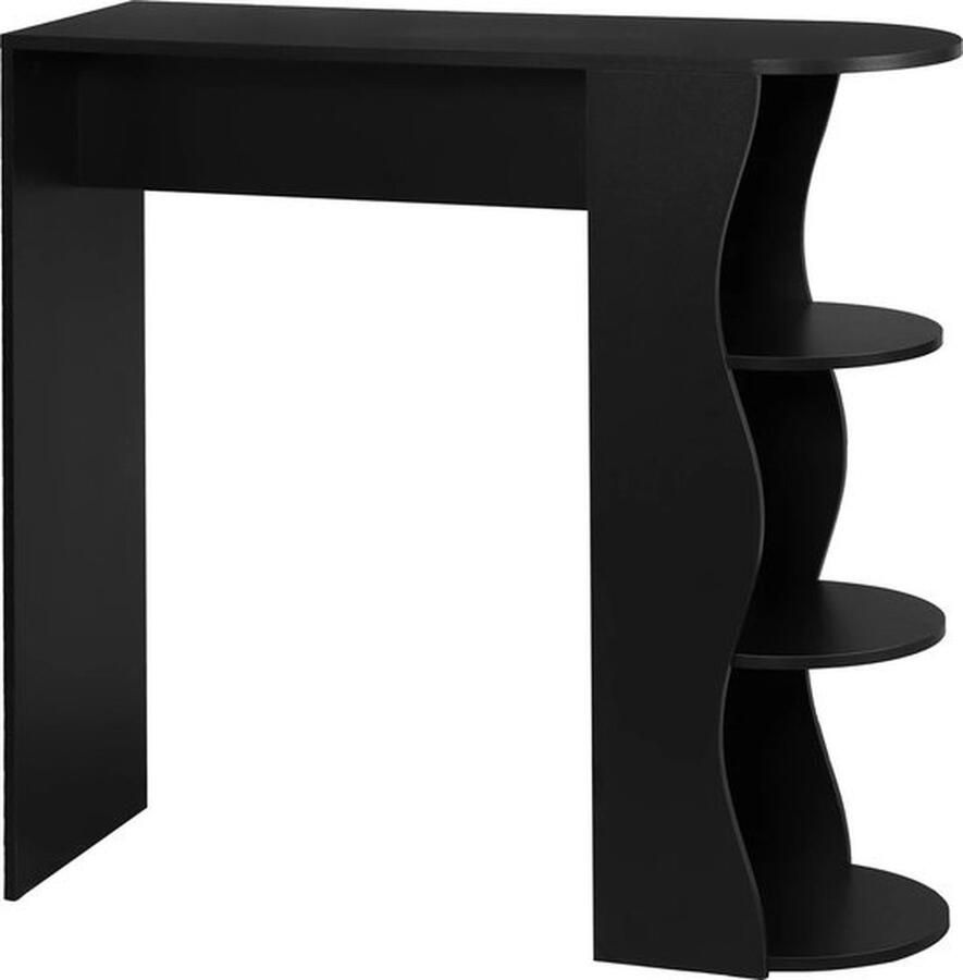 Mrs. Jones Bar Bartafel Bijzettafel Keuken Hout 110 cm Zwart