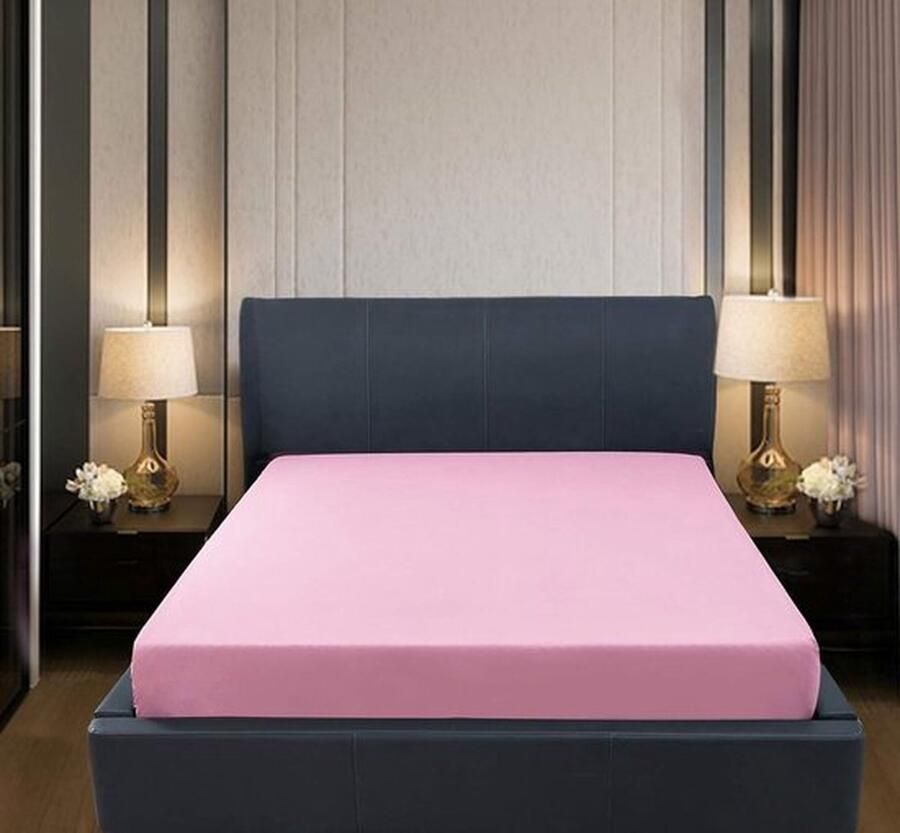 Mrs. Jones Beddenset voor een eenpersoonsbed van 100% katoen eenpersoonsbed 180 x 200 cm lakens 250 x 280 cm 2 kussenslopen 50 x 80 cm roze