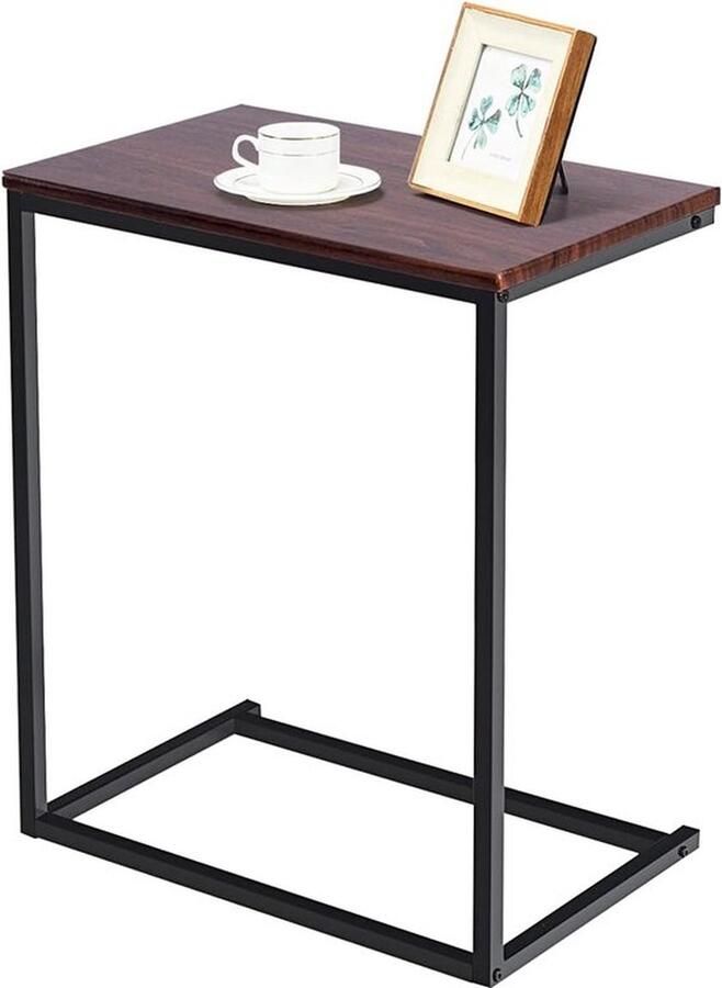 Mrs. Jones Bijzettafel laptoptafel salontafel computertafel verzorgingstafel houten tafel 55 x 35 x 65 cm