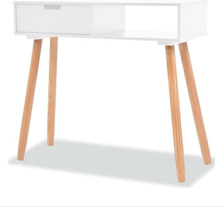 Mrs. Jones Bijzettafel Wandtafel Kastje 13 4D x 33 9B x 5 5H Wit