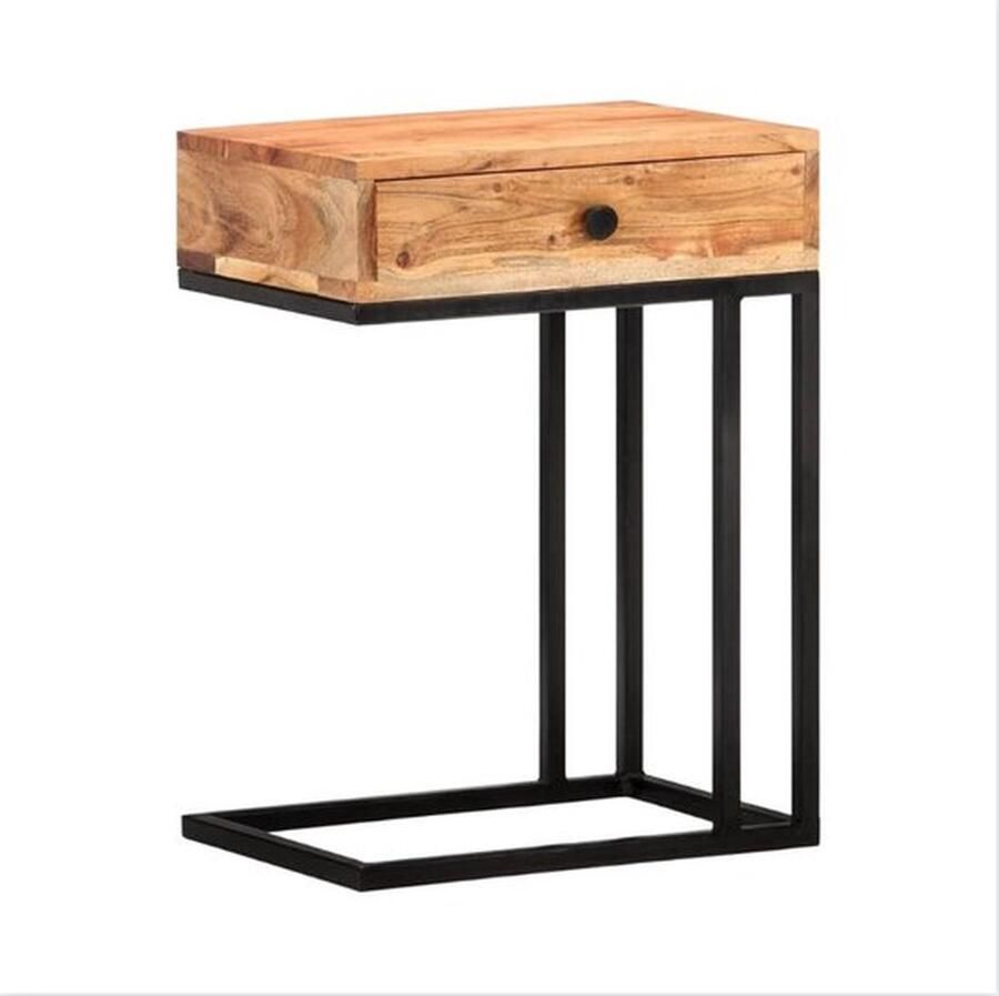 Mrs. Jones Bijzettafel Wandtafel Kastje Bijzettafeltje U-Vormig Massief Acaciahout