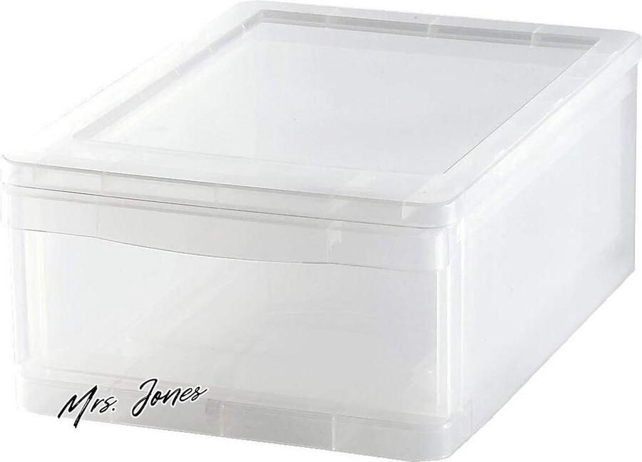 Mrs. Jones Clear Drawer Plastique Transparent 8L Opbergbox Voor Kleding
