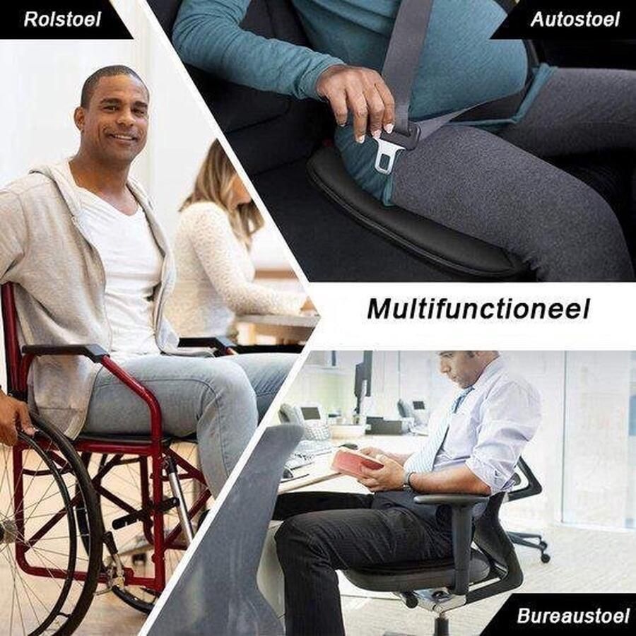 Mrs. Jones DEST Auto zitkussen Stoelkussen Memory Foam Comfortabel Ergonomisch Bureaustoel - Foto 2