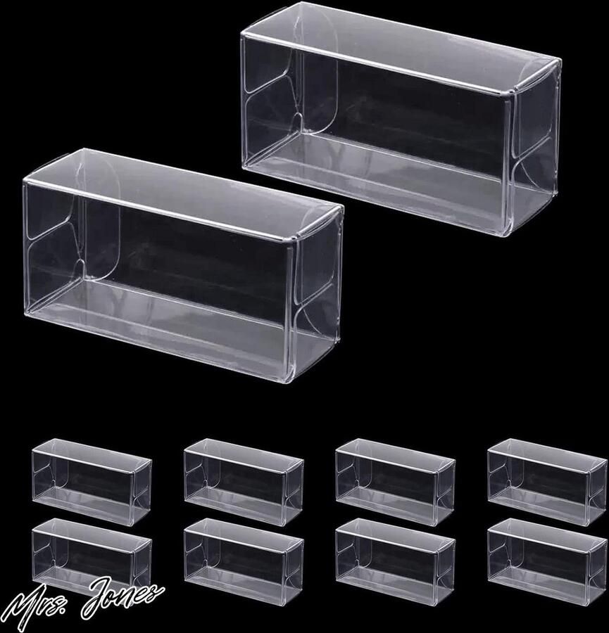 Mrs. Jones Doorzichtige Vitrinekast Speelgoed Autodisplaybox PVC Transparante Doos Stofdichte Bescherming Vitrine Schaal 1:24 of 1:32 Voertuig Model