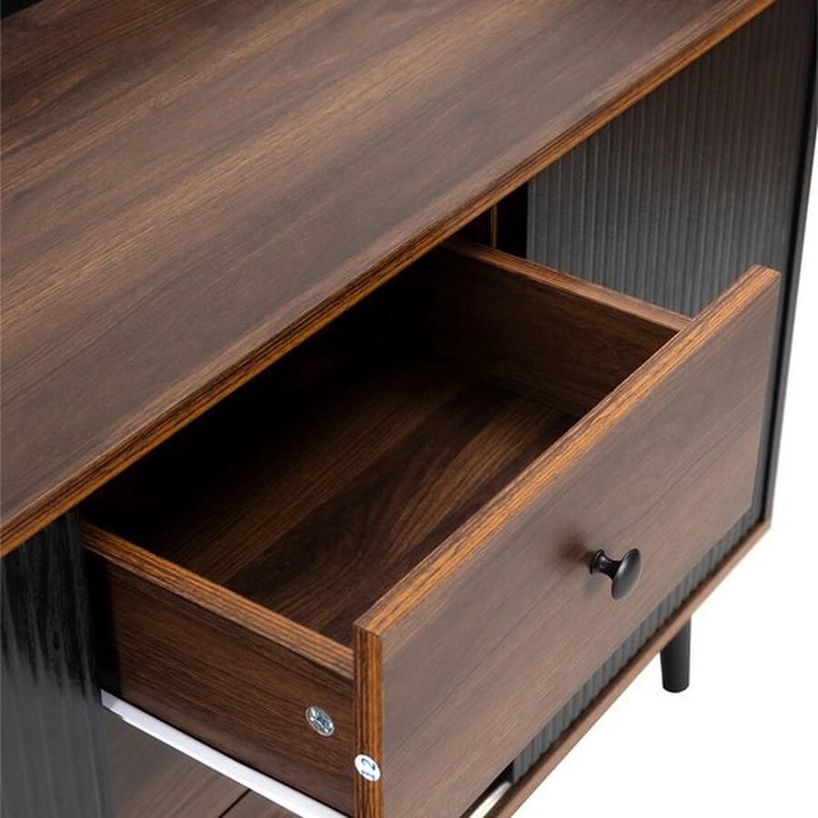 Mrs. Jones Dressoir Modern Design met Verfijnde Details Zwart