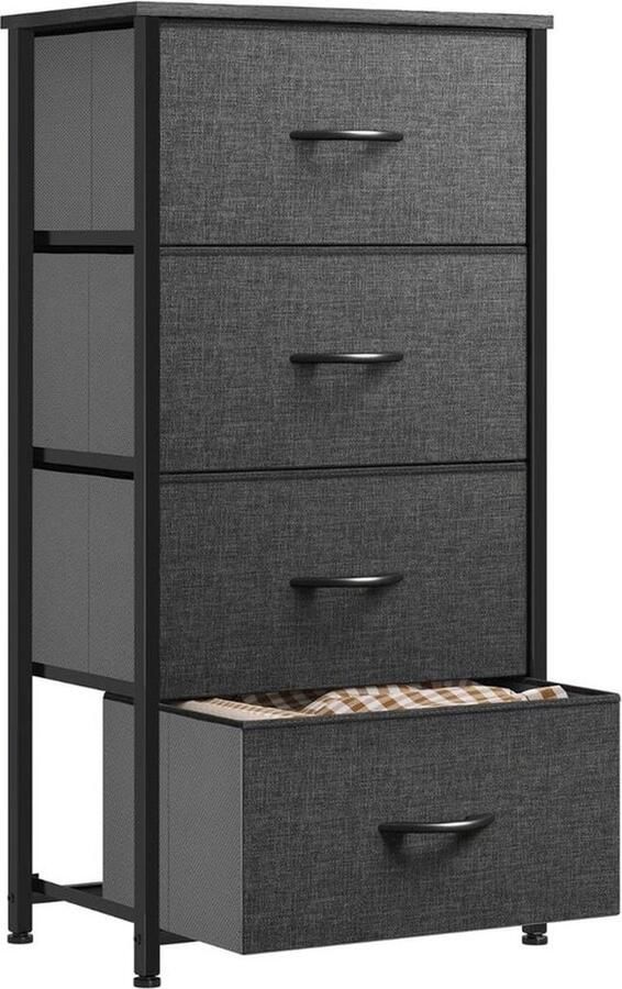 Mrs. Jones Dressoirs Kasten Ladekast Buffetkast Industrieel Hout Zwart