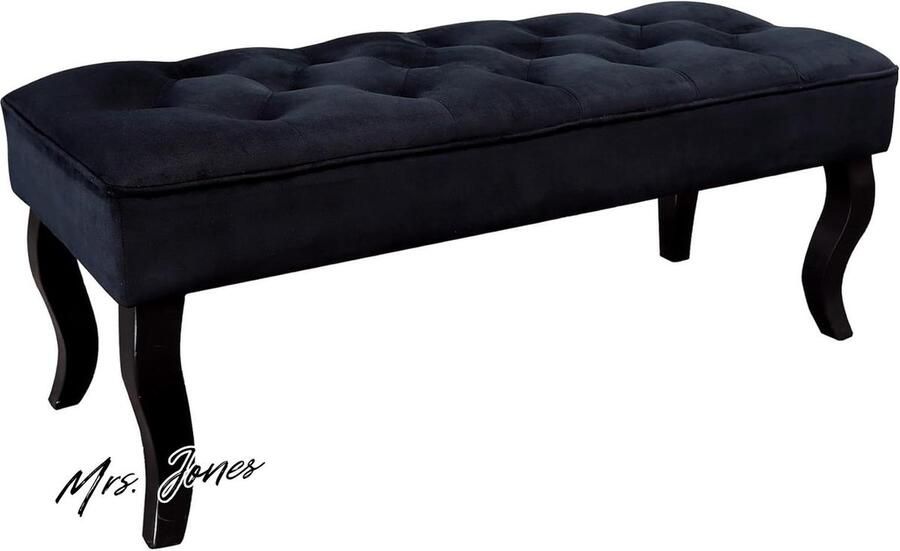 Mrs. Jones Dutch Velvet Ottomaanse Bank Moderne Slaapkamer Banken Voetsteun Kruk Accent Bank Blauwe Sofa Kruk voor Entryway Eetkamer Woonkamer Slaapkamer Hall