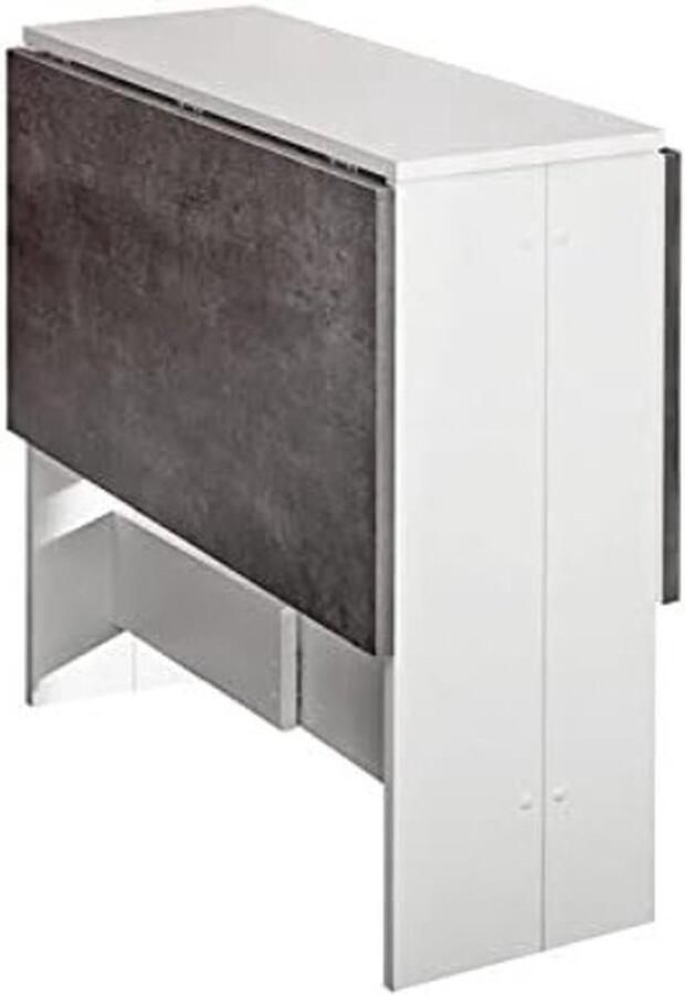 Mrs. Jones Eettafel Vouwtafel Uitschuifbare eettafel Opvouwbare eettafel 103x76x73.4cm Klaptafel Wit