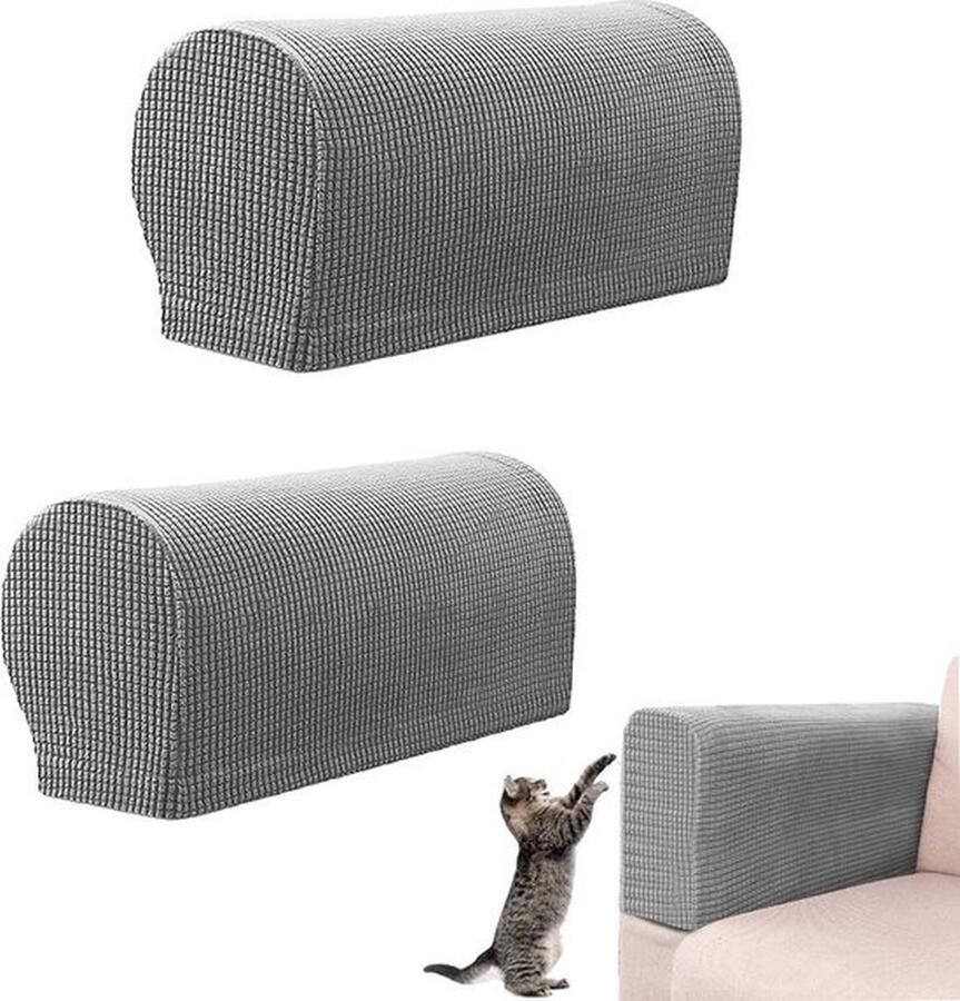 Mrs. Jones Elastische armleuninghoezen Stretch bank-armleuningbeschermers Bank- en armkappen Zachte bankarmhoezen Afneembaar wasbaar Set van 2 Rugleuning-armkappen