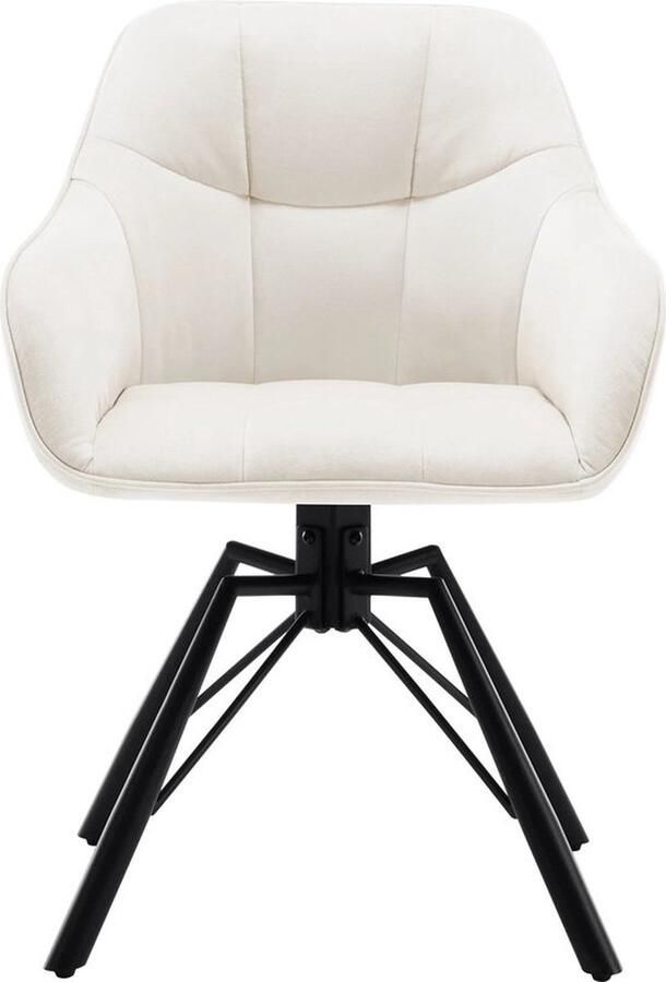 Mrs. Jones Eleganza Maison Eetkamerstoelen set van 2 Luxueuze Velvet Stoelen Stoel Draaibaar Fluweel 58 5x54 5x82 5 cm