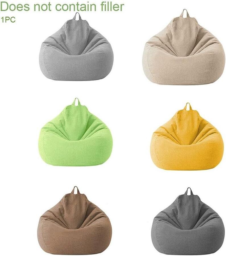 Mrs. Jones Faderr-hoes voor zitzak zonder vulling zitzakbeschermer voor banken en stoelen groen 70 x 80 cm