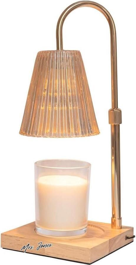 Mrs. Jones Flamingueo Kaars Warmer Lamp Elektrische Kaarsverwarmer Nachtkastje Lamp met Timer Instelbare Intensiteit