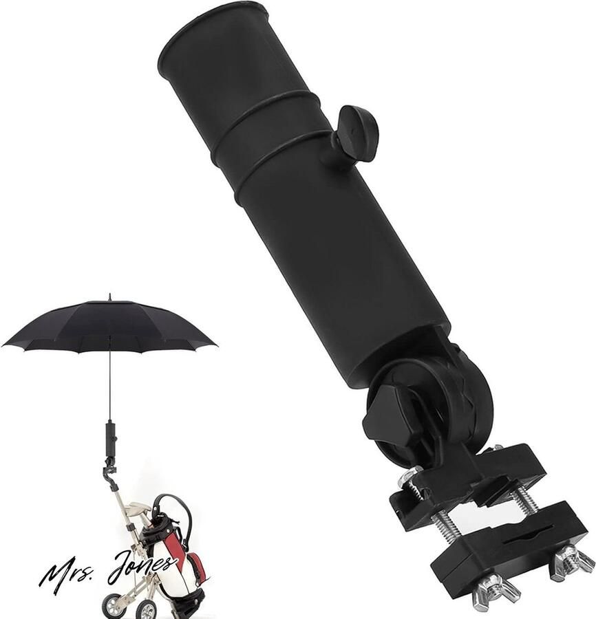 Mrs. Jones Golf Paraplu Stand Verstelbare Golf Trolley Paraplu Houder voor Outdoor Rolstoel Golf Accessoire Bevestiging