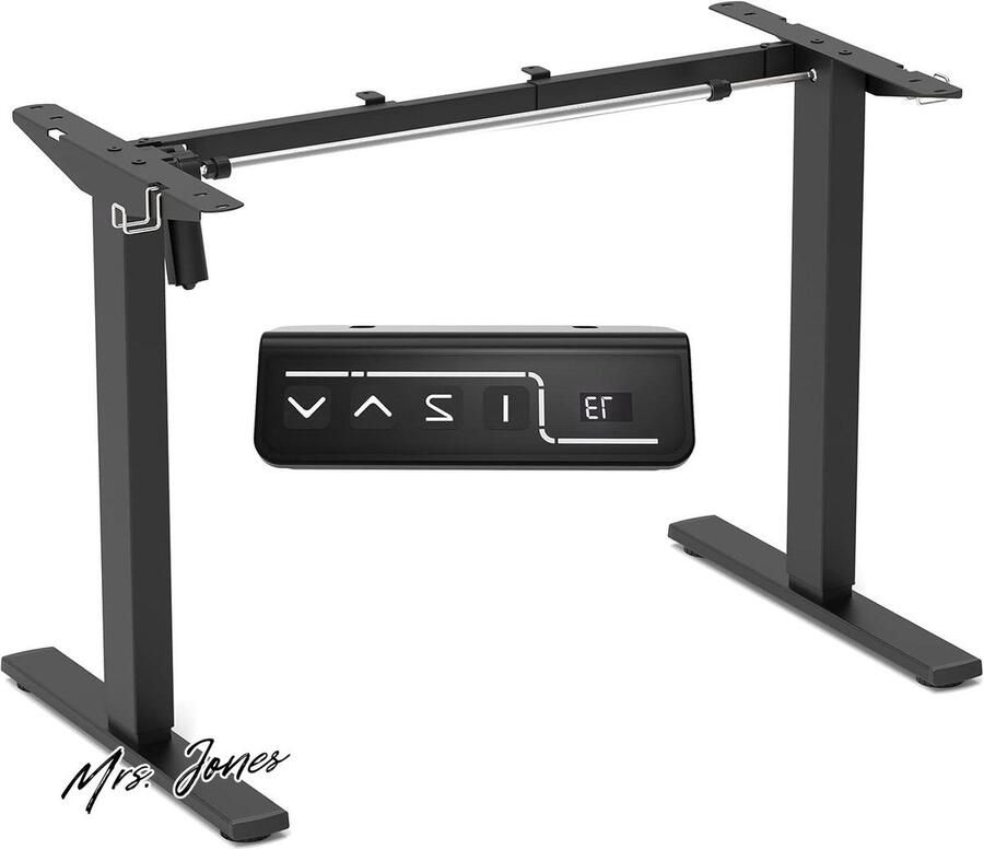 Mrs. Jones hoogte verstelbaar staande bureauframe elektrische zit sta bureau basis automatisch geheugen Smart Handset zwart frame zonder desktop verstelbaar bureauframe automatisme ergonomisch behendigheid