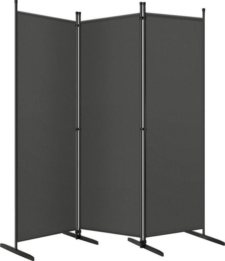 Mrs. Jones Kamerscherm 3 Panelen Scheidingswand Roomdivider Antraciet 167 x 177 Voor Binnen Buiten of Balkon