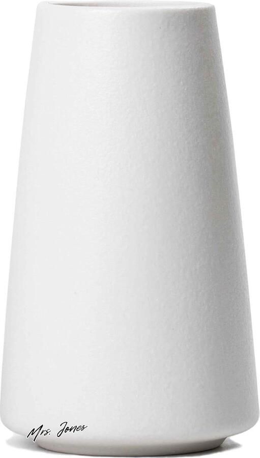 Mrs. Jones Keramische vaas bloemenvaas minimalistische stijl voor moderne tafelplank woondecoratie geschikt voor open haard slaapkamer keuken woonkamer centerpieces bureau