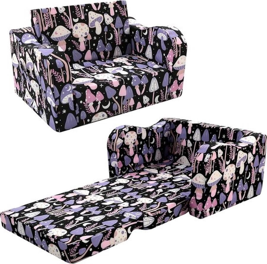 Mrs. Jones Kinder Slaapbank 2-in-1 Opvouwbaar en Comfortabel Perfect voor Speelkamer Ideaal voor Kinderen van 1-3 Jaar